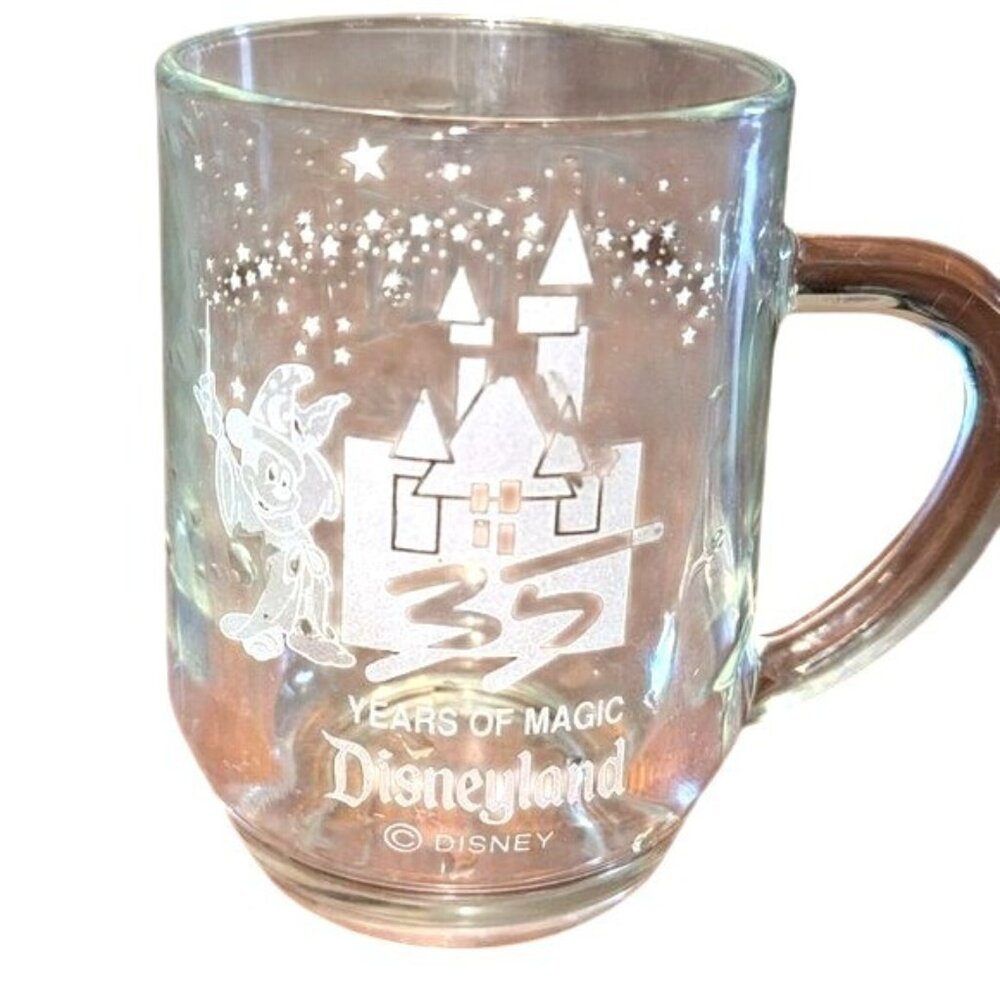 Disneyland 35th Anniversary Glass Mug